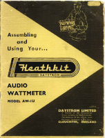 Heathkit AW-1U-Assembly - Manual